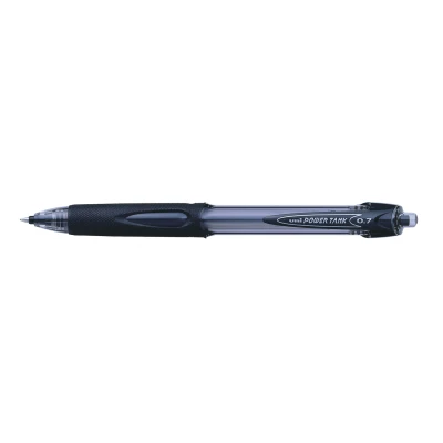 Ручка кулькова автомат. uni POWER TANK 0.7мм, чорна, SN-227