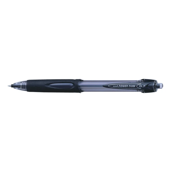Ручка кулькова автомат. uni POWER TANK 0.7мм, чорна, SN-227