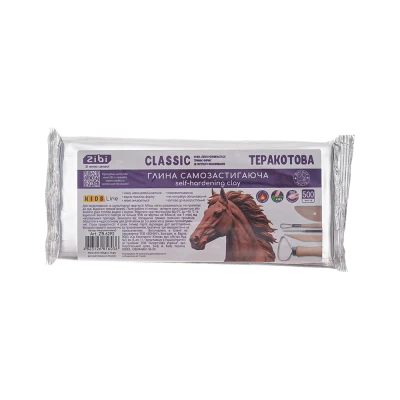 Глина самозастигаюча CLASSIC, 500 г, теракотова, ZB.6292
