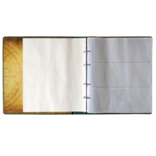 Альбом для банкнот (20 куліс, 200х250), обкл. штуч. шкіра, синій, 23-D-0650