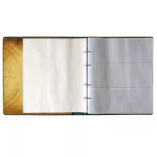 Альбом для банкнот (20 куліс, 200х250), обкл. штуч. шкіра, синій, 23-D-0650