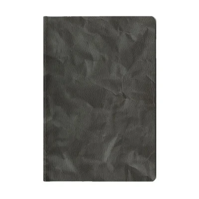 Записна книжка В6 (125х185), 30 арк., лінія, обкл. шт.шкіра сіра, 136-F-0611