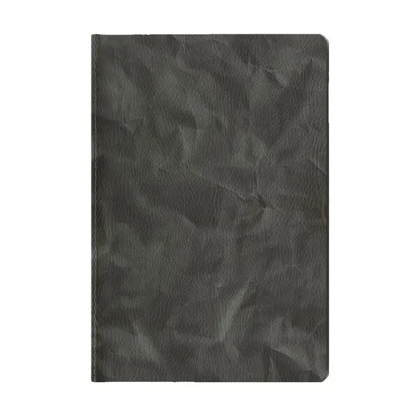 Записна книжка В6 (125х185), 30 арк., лінія, обкл. шт.шкіра сіра, 136-F-0611