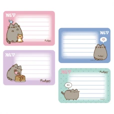 Наліпки на зошити YES Pusheen, 8 шт/уп, 955505