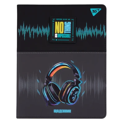 Щоденник шкільний YES PU інтегральний Headphones, А5, 40 аркушів, 911620     