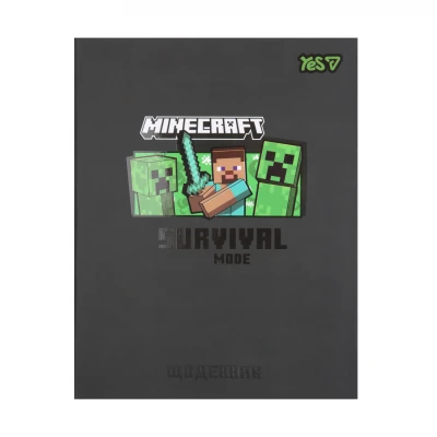 Щоденник шкільний YES інтегральний Minecraft, А5, 40 аркушів, 911668