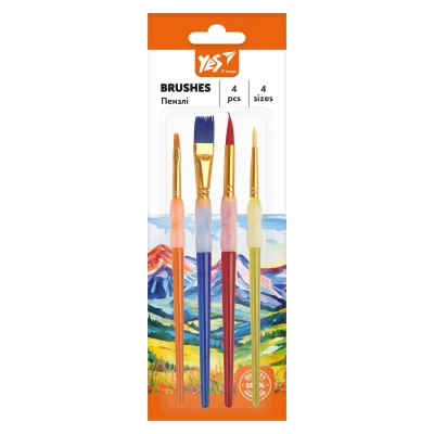 Набір пензликів YES O`range Line, синтетика, 4 шт, 310922     