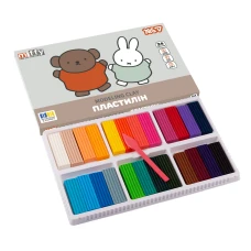 Пластилін YES "Miffy", кор., стек, 24 кол, 480г, 540722