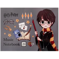 Зошит для нот А5, 20 арк, Harry Potter HP26-405 Kite