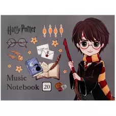 Зошит для нот А5, 20 арк, Harry Potter HP26-405 Kite