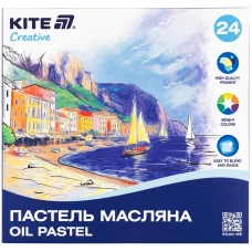 Пастель масляна, 24 кольори Creative, K-200-24 Kite