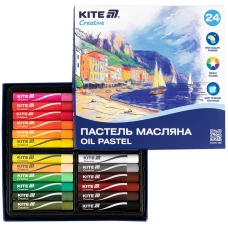 Пастель масляна, 24 кольори Creative, K-200-24 Kite