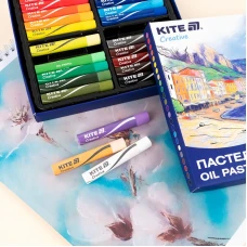 Пастель масляна, 24 кольори Creative, K-200-24 Kite