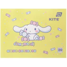 Зошит для нот А5, 20 арк, Cinnamoroll CR26-405 Kite