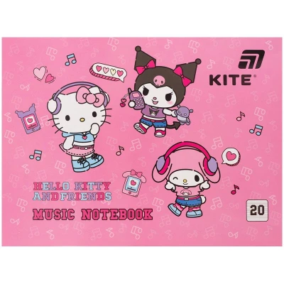 Зошит для нот А5, 20 арк, Hello Kitty HK26-405 Kite