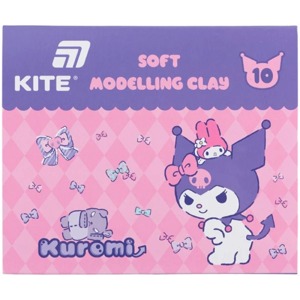 Пластилін восковий, 10 кольорів, 200 г. Kuromi HK24-084 Kite