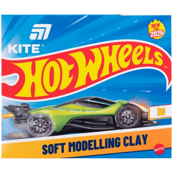 Пластилін восковий, 10 кольорів, 200 г. Hot Wheels HW25-084 Kite