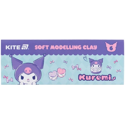 Пластилін восковий, 6 кольорів, 120 г. Kuromi HK24-081 Kite