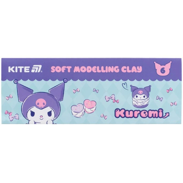 Пластилін восковий, 6 кольорів, 120 г. Kuromi HK24-081 Kite