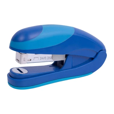 Степлер Ocean Flat Clinch, пласт., №24/6, 25 арк., синій, 4804-02-A