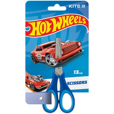 Ножиці дитячі з гум. вставками, 13см. Hot Wheels HW23-123 Kite