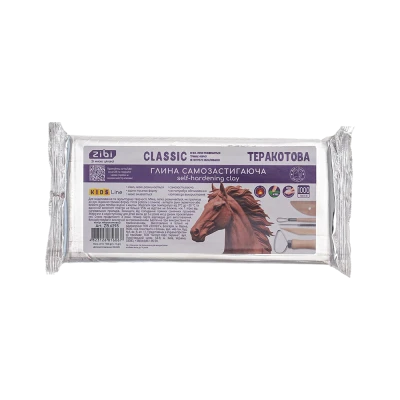 Глина самозастигаюча CLASSIC, 1 кг, теракотова, ZB.6295