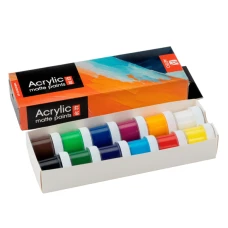 Набір акрилових фарб Art, матовий, 12x10мл, Arteo