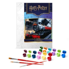 Набір для розпису по номерах WB "Harry Potter: Гоґвортський експрес з фарбами металік extra" 40х50см, KHO5210