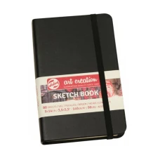 Блокнот для графіки Talens Art Creation 140г/м, 9*14см, 80л, чорний, Royal Talens