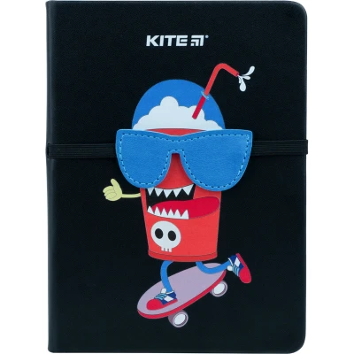  Блокнот тверда обкл., В6, 96 арк., клітинка Black skate K22-464-4