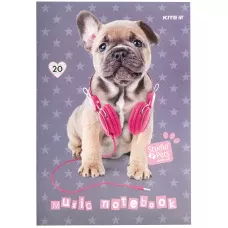 Зошит для нот А4, 20арк, Studio Pets SP21-404 Kite