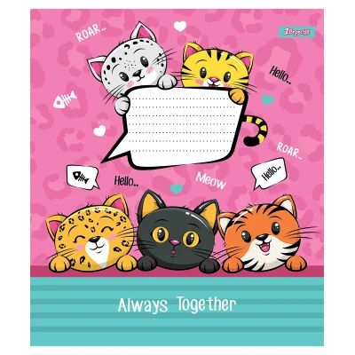 Зошит А5/12 арк лінія 1В Cute kittens, 765791