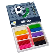Пластилін YES "Football", кор., стек, 10 кол, 200г, 540713
