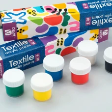 Набір акрилових фарб для розпису тканин Colors, 6x10мл, Arteo