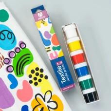 Набір акрилових фарб для розпису тканин Colors, 6x10мл, Arteo