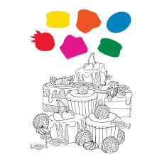 Водна розмальовка YES "Yummy cupcakes" 742845