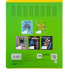 Зошит 18 арк., клітинка, гібр. лак + УФ лак, DC Comics DC22-236 Kite