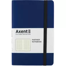 Книга записна Partner Soft, 125*195, 96арк, кліт, синя, 8206-02-A