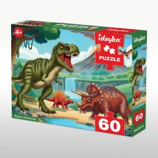 Гра-головоломка. Пазл Хижі динозаври, 60 елементів, LP60-009