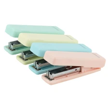 Степлер MINI пласт., №10, 10 арк., Pastelini, неом'ятний, 4910-09-A