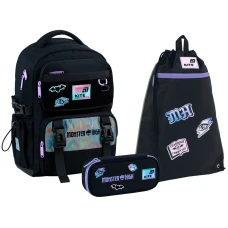 Набір рюкзак + пенал + сумка для взуття Kite SET_MH26-1022M Monster High