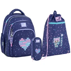 Набір рюкзак + пенал + сумка для взуття Kite SET_K26-763M-2 Type Love