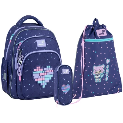 Набір рюкзак + пенал + сумка для взуття Kite SET_K26-763M-2 Type Love