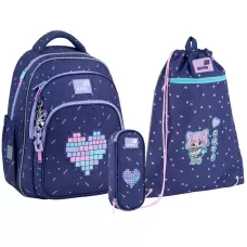 Набір рюкзак + пенал + сумка для взуття Kite SET_K26-763M-2 Type Love