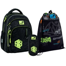 Набір рюкзак + пенал + сумка для взуття Kite SET_K26-763M-3 SK8