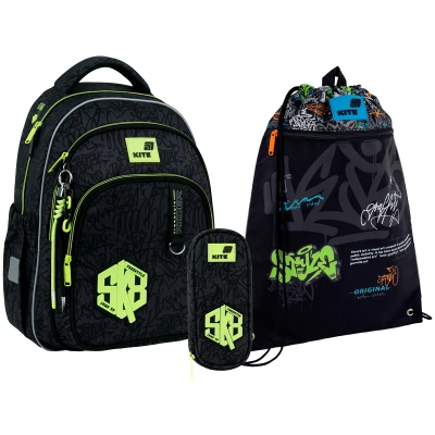 Набір рюкзак + пенал + сумка для взуття Kite SET_K26-763M-3 SK8