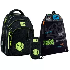 Набір рюкзак + пенал + сумка для взуття Kite SET_K26-763M-3 SK8