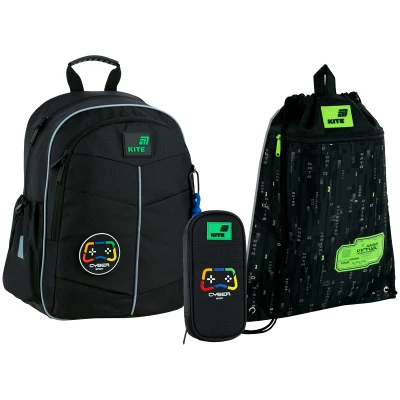 Набір рюкзак + пенал + сумка для взуття Kite SET_K26-771S-3 Cyber