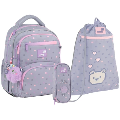 Набір рюкзак + пенал + сумка для взуття Kite SET_K26-773M-3 Cute Monster