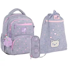 Набір рюкзак + пенал + сумка для взуття Kite SET_K26-773M-3 Cute Monster